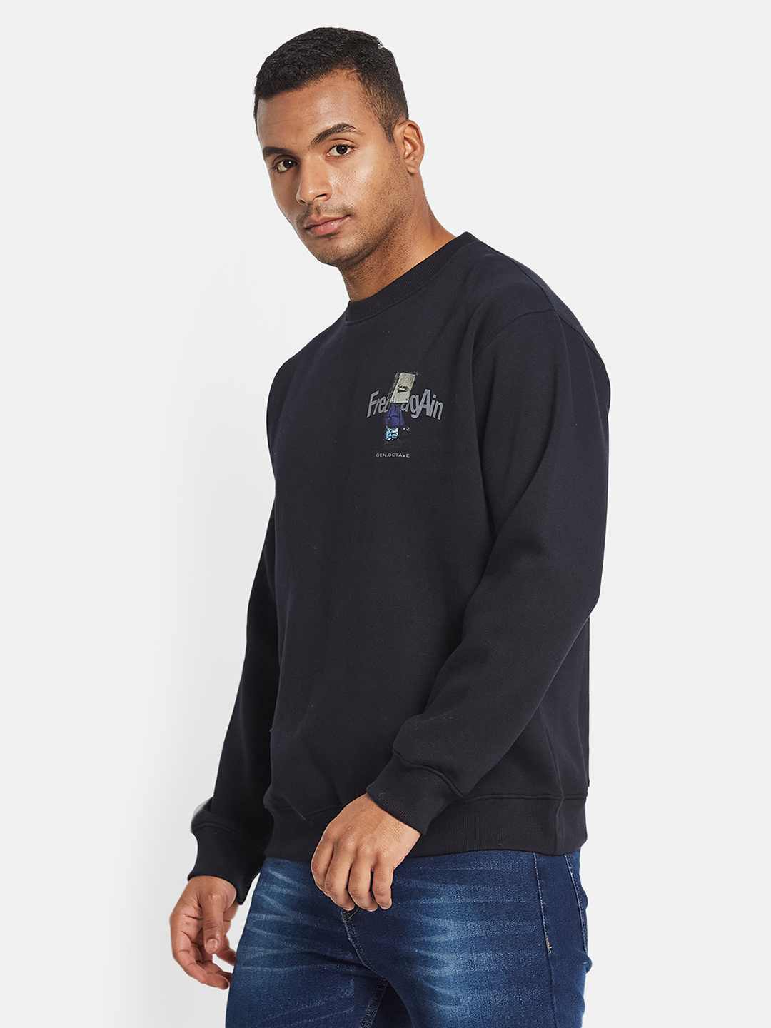 Octave Men Graphic Printed Sweatshirt