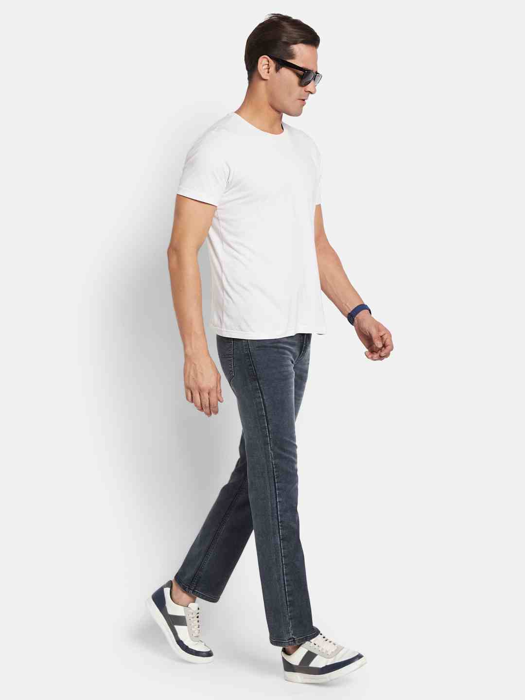 Octave Men Bootcut Low Distress Stretchable Jeans