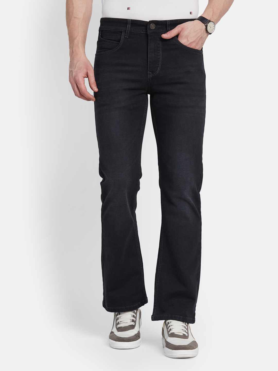 Octave Men Bootcut Stretchable Jeans