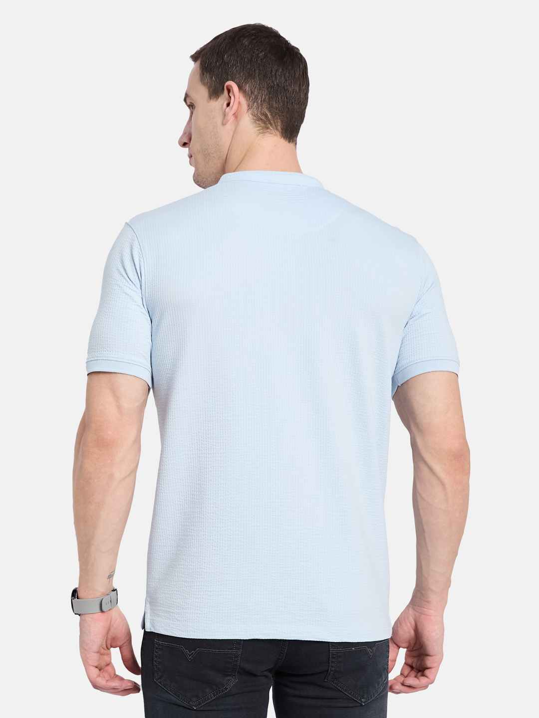 Octave Men Mandarin Collar T-shirt