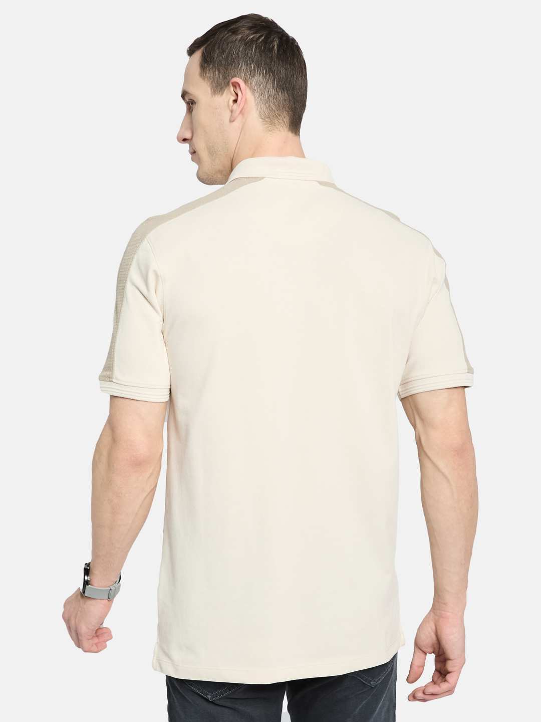 Octave Men Printed Polo Collar T-shirt