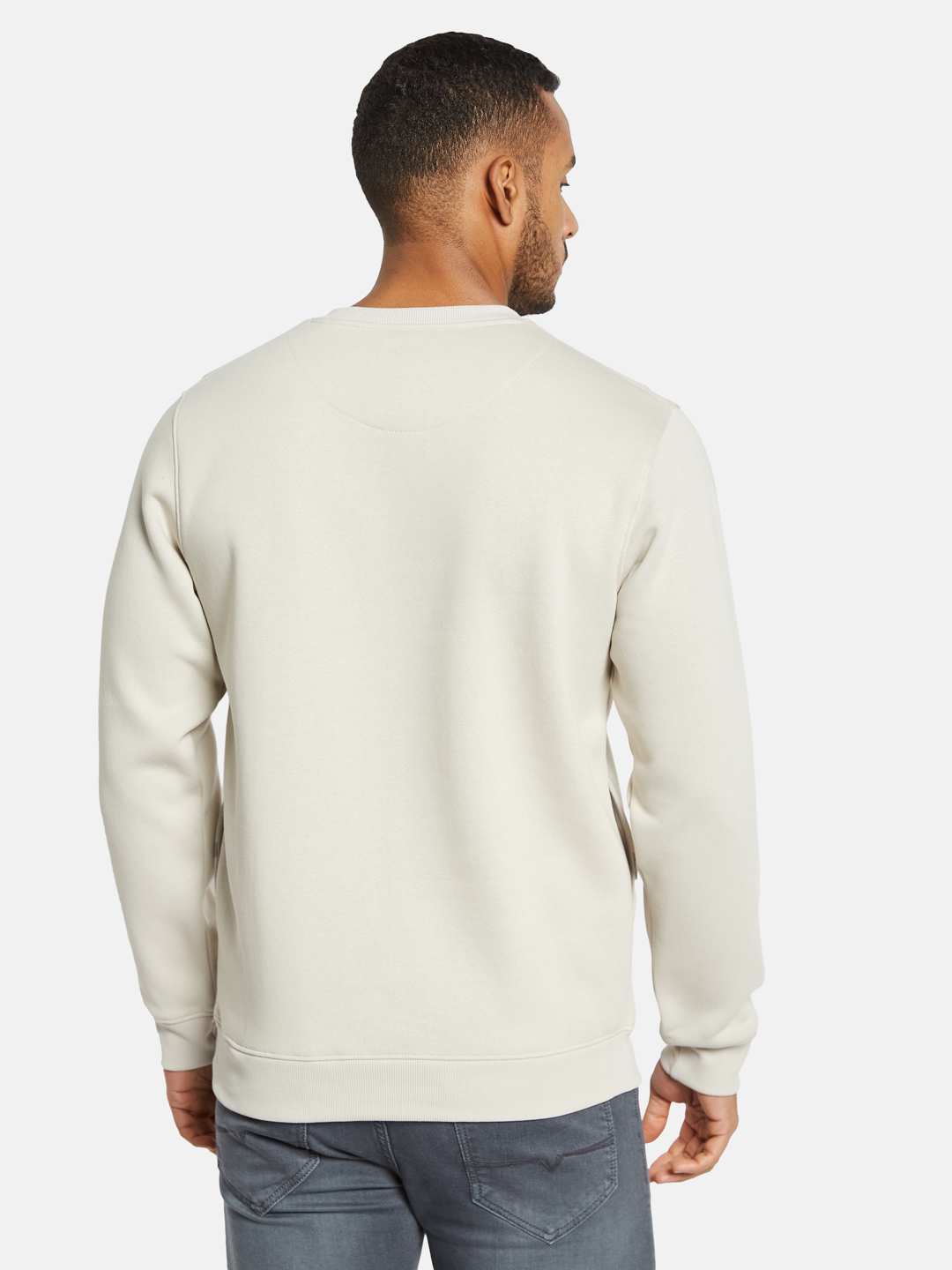 Octave Men Striped Sweatshirt