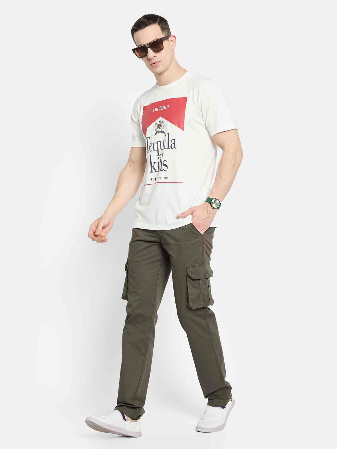 Octave Men Printed T-shirt