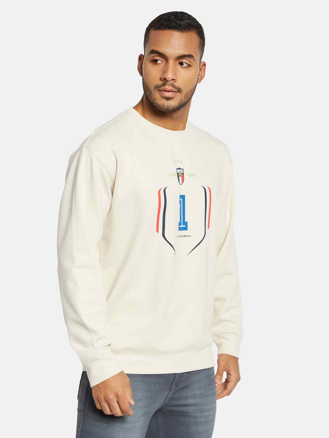 Octave Men Printed Sweatshirt