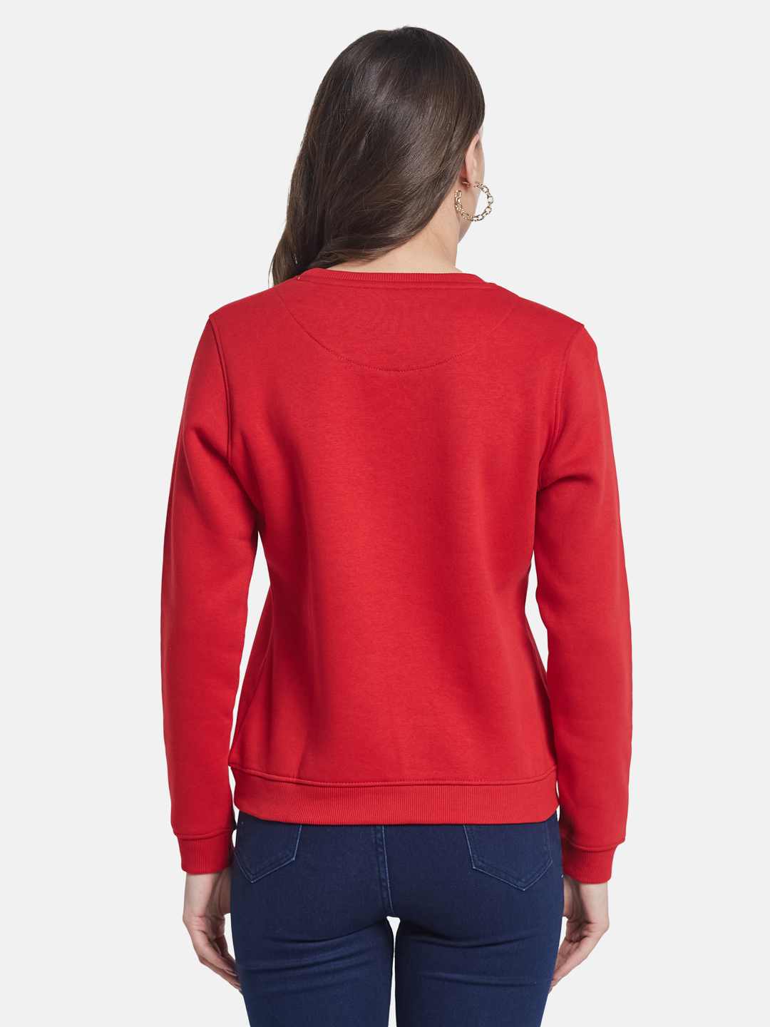 METTLE Women Round Neck Pullover Sweatshirt