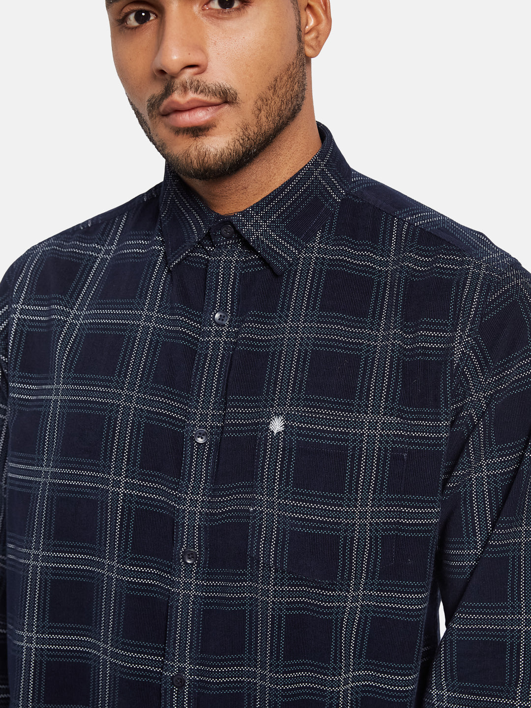 METTLE Men Opaque Checked Casual Shirt