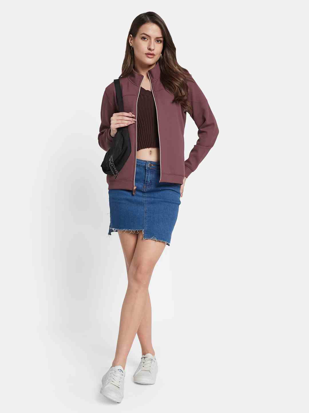 METTLE Women Front-Open Sweatshirt