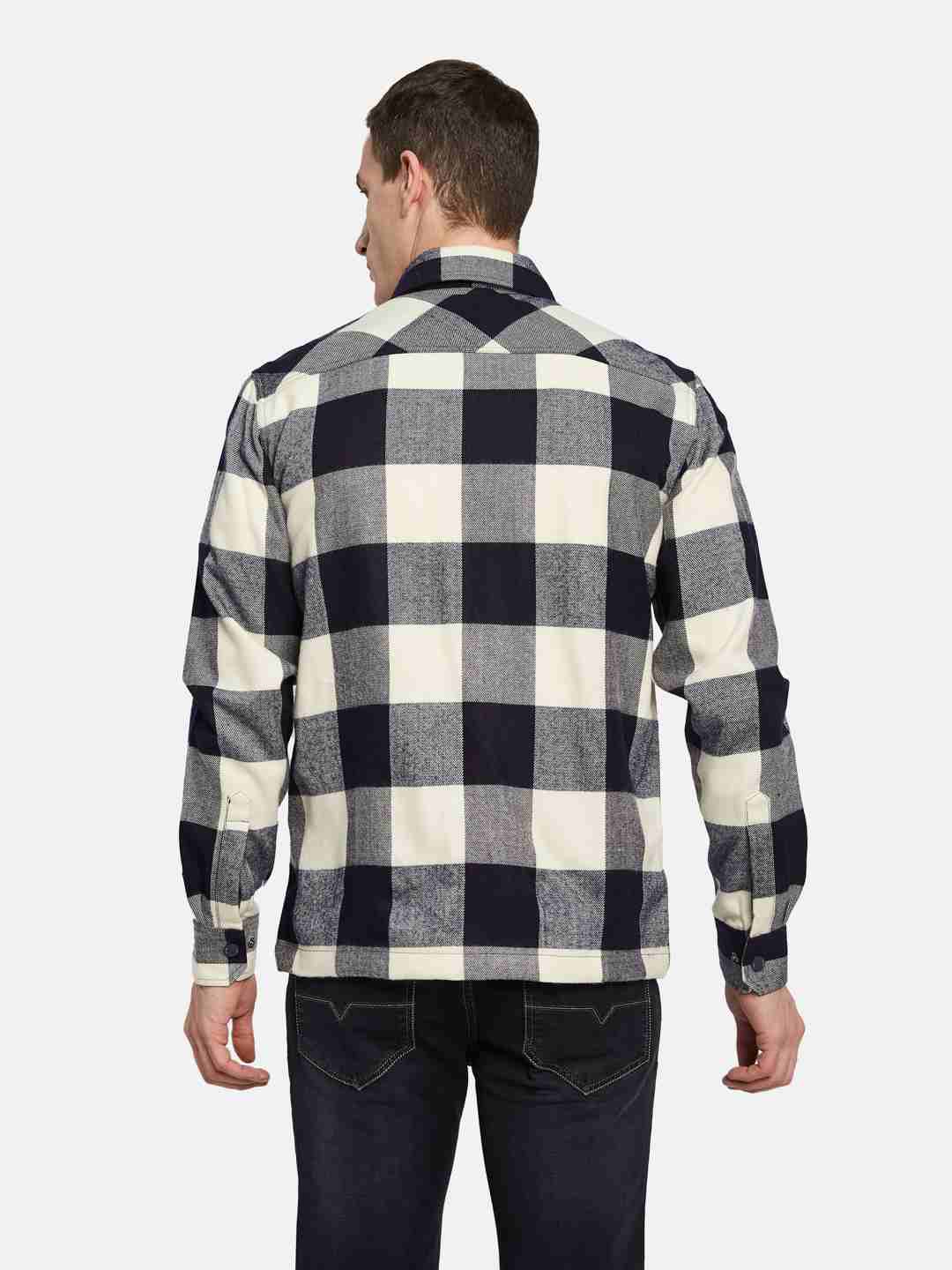 METTLE Men Opaque Colourblocked Casual Shirt
