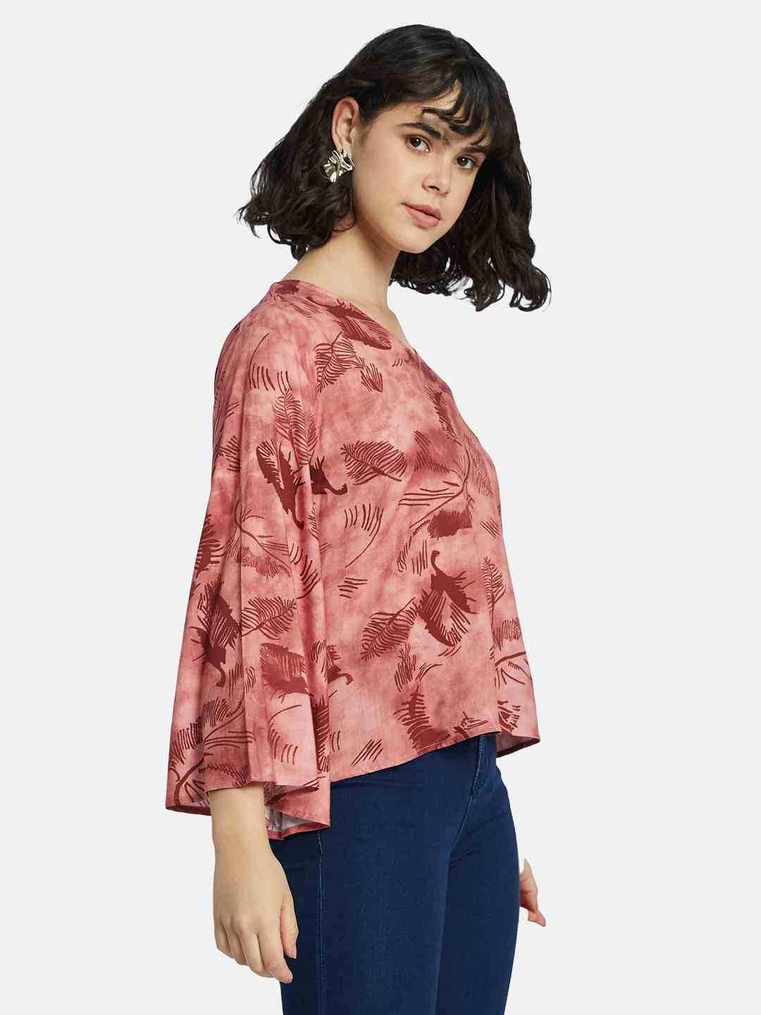 METTLE Floral Print Cotton Top