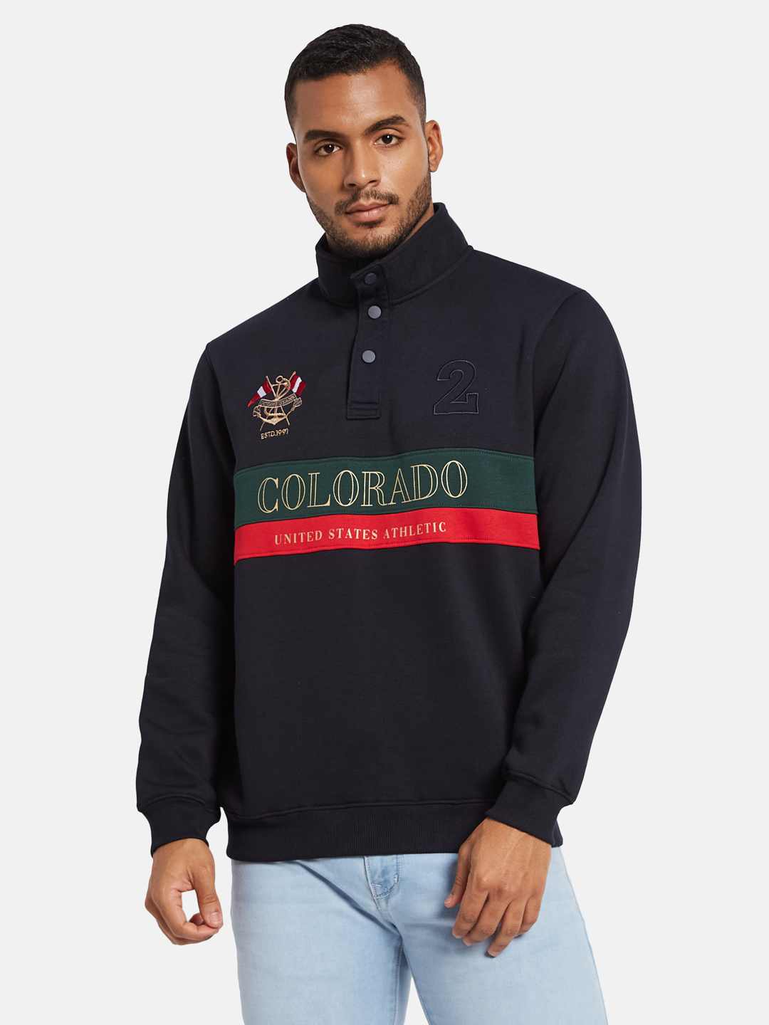 Octave Men Printed Sweatshirt