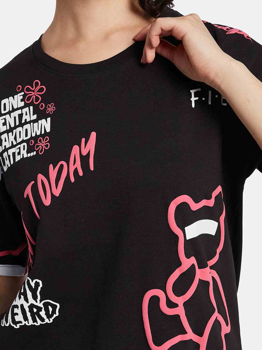 METTLE Women Printed T-shirt