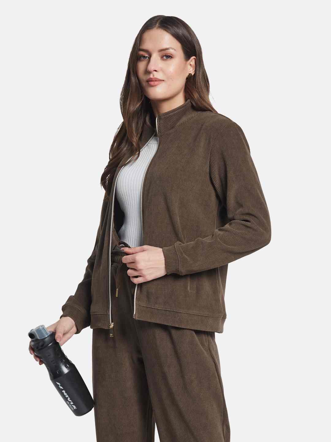 Mettle Women Solid track Suits