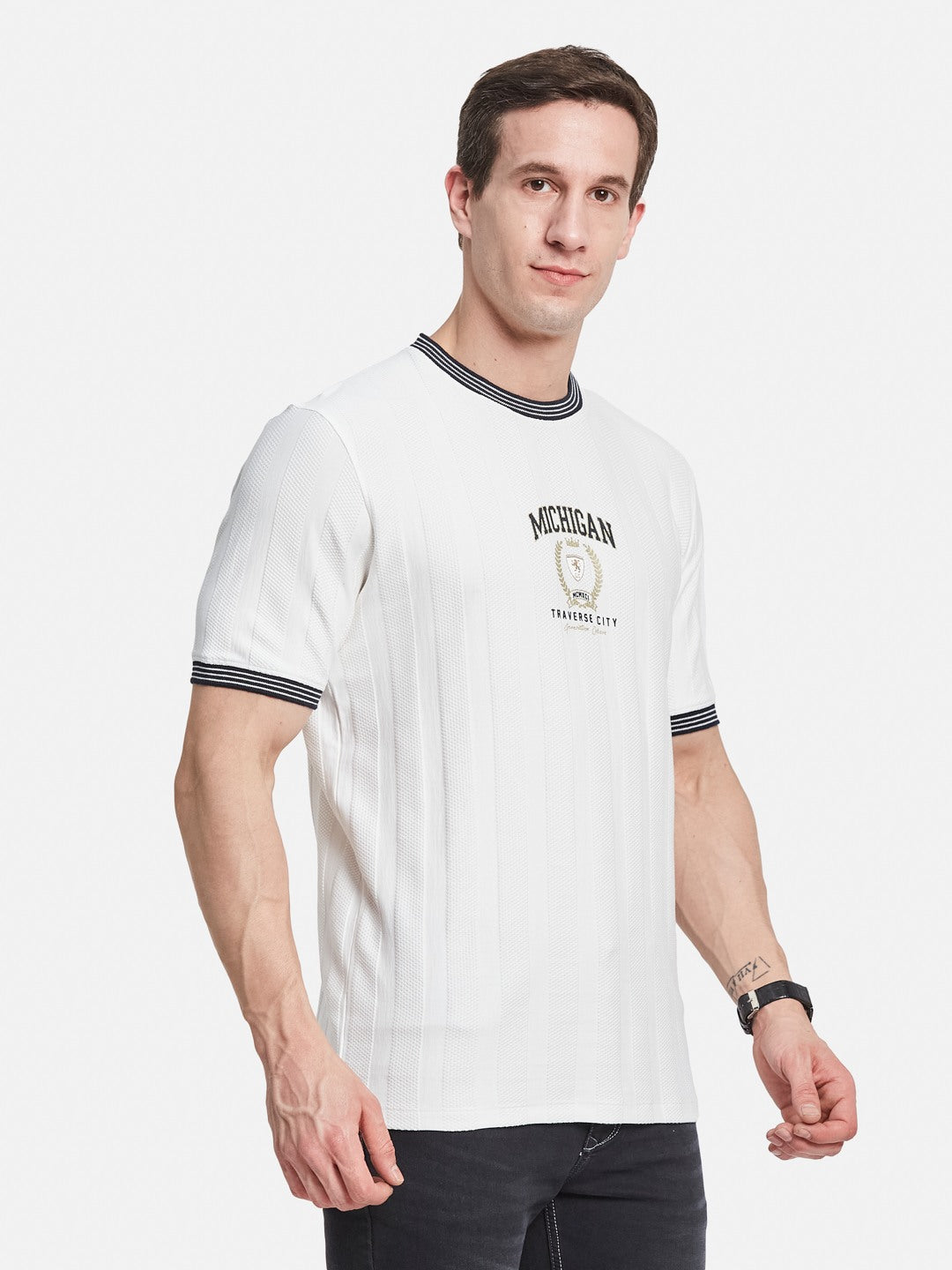 Octave Men Printed T-shirt