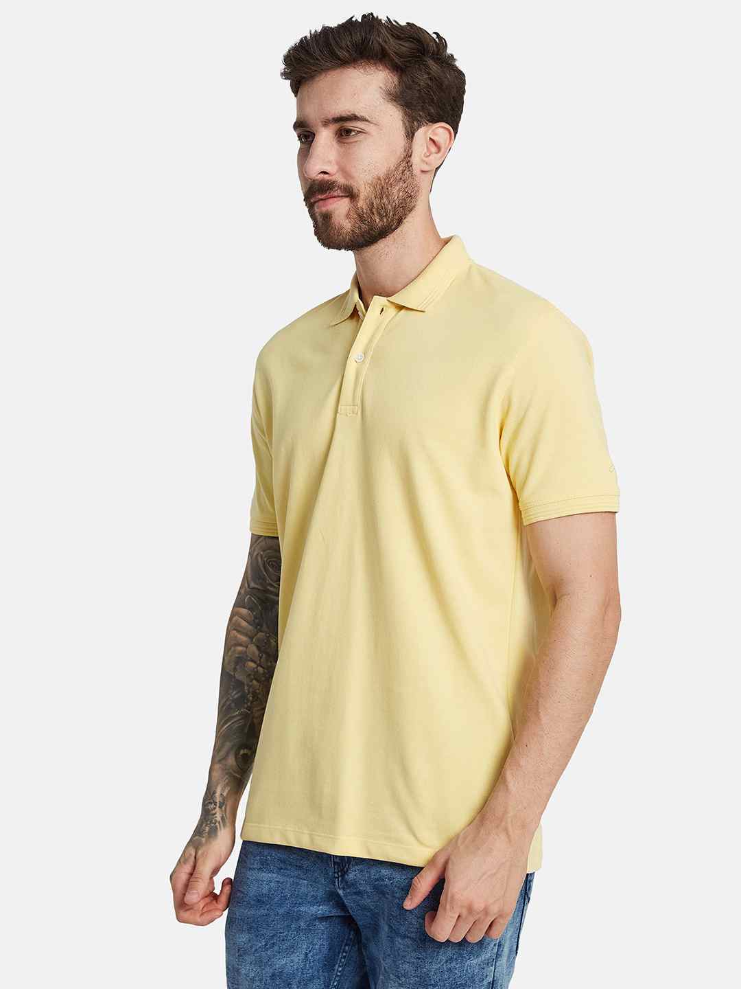 Octave Polo Collar Cotton T-Shirt