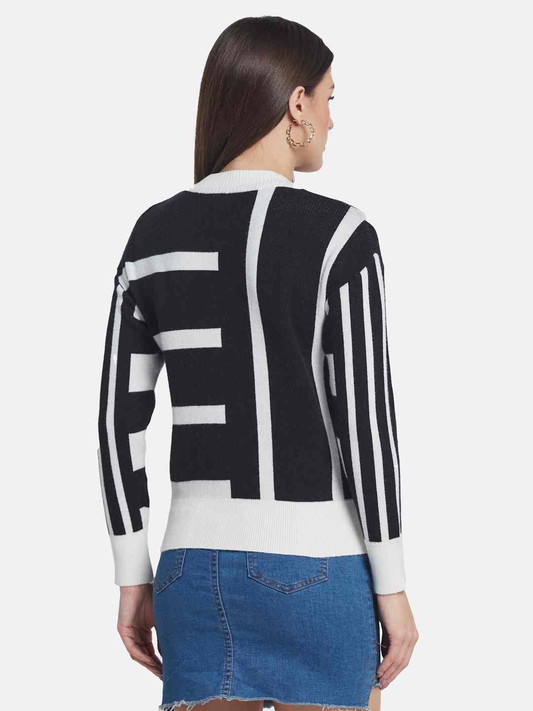 METTLE Women Printed Pullover