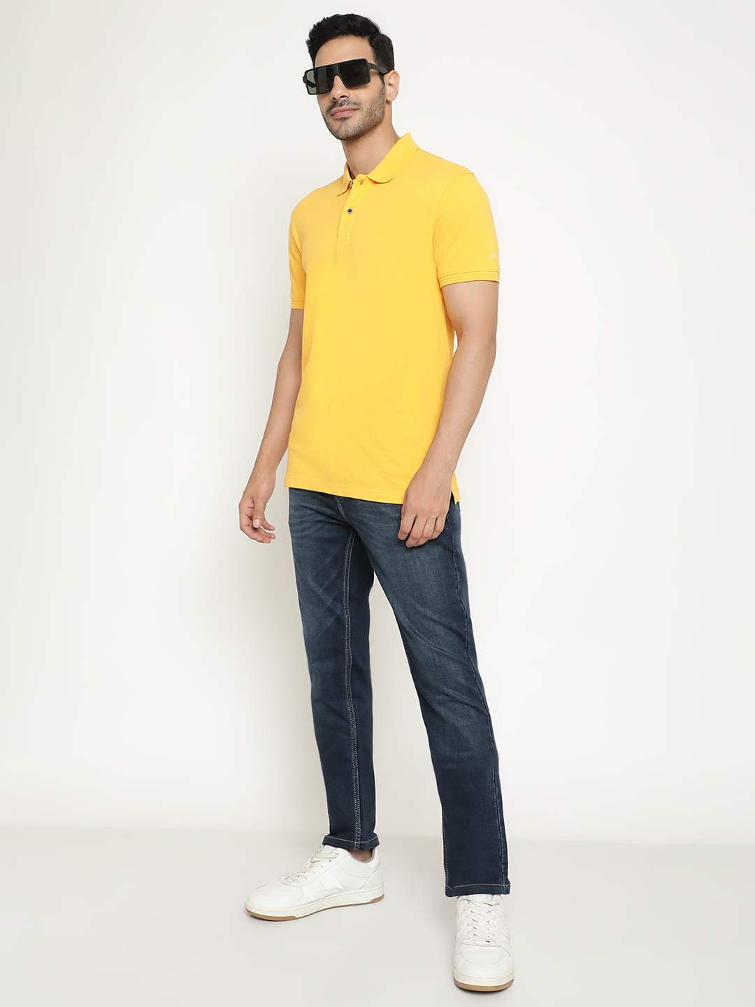 Octave Polo Collar Cotton T-Shirt