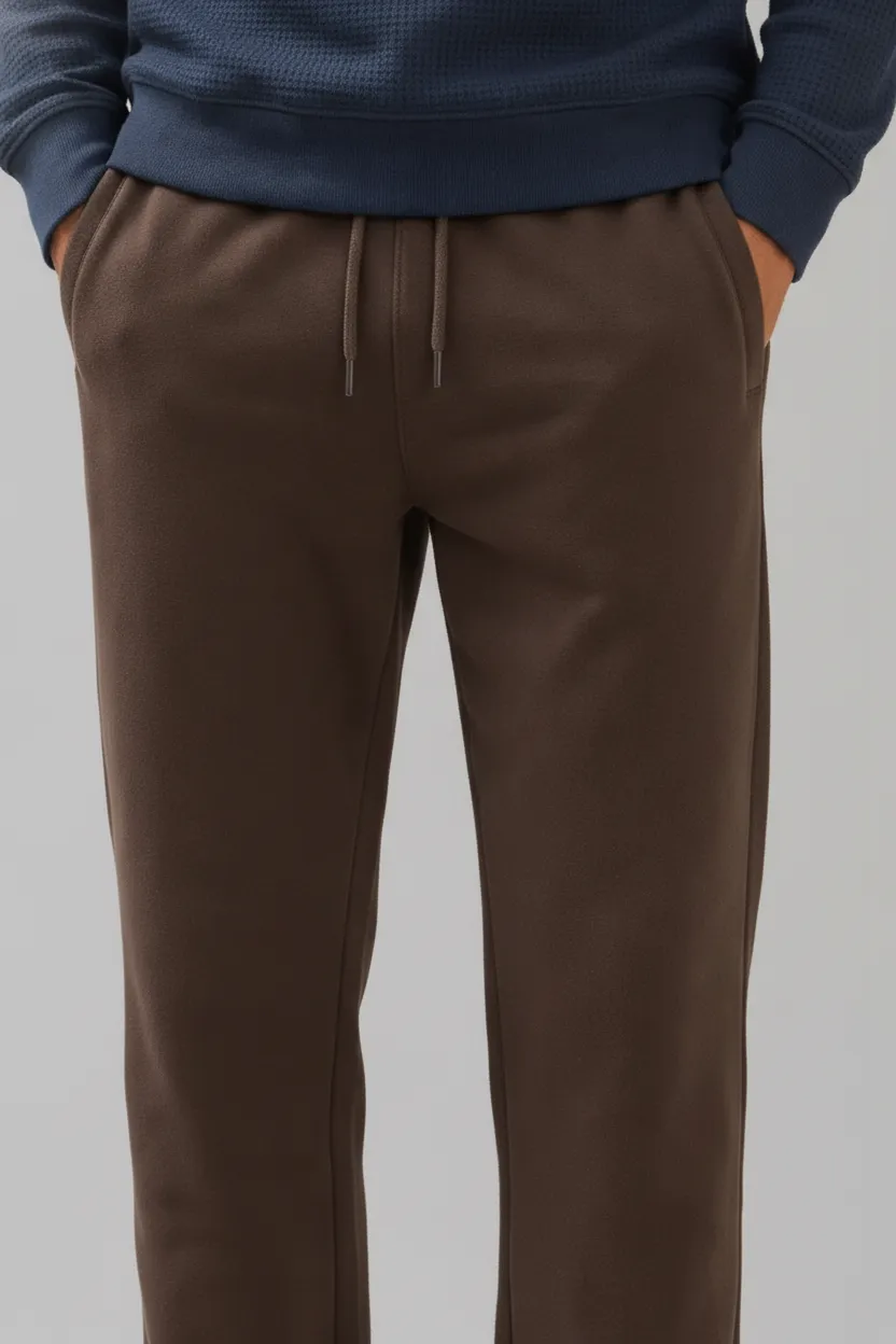 Espresso Men’s Regular Fit Lower | Brushed Cotton Fleece