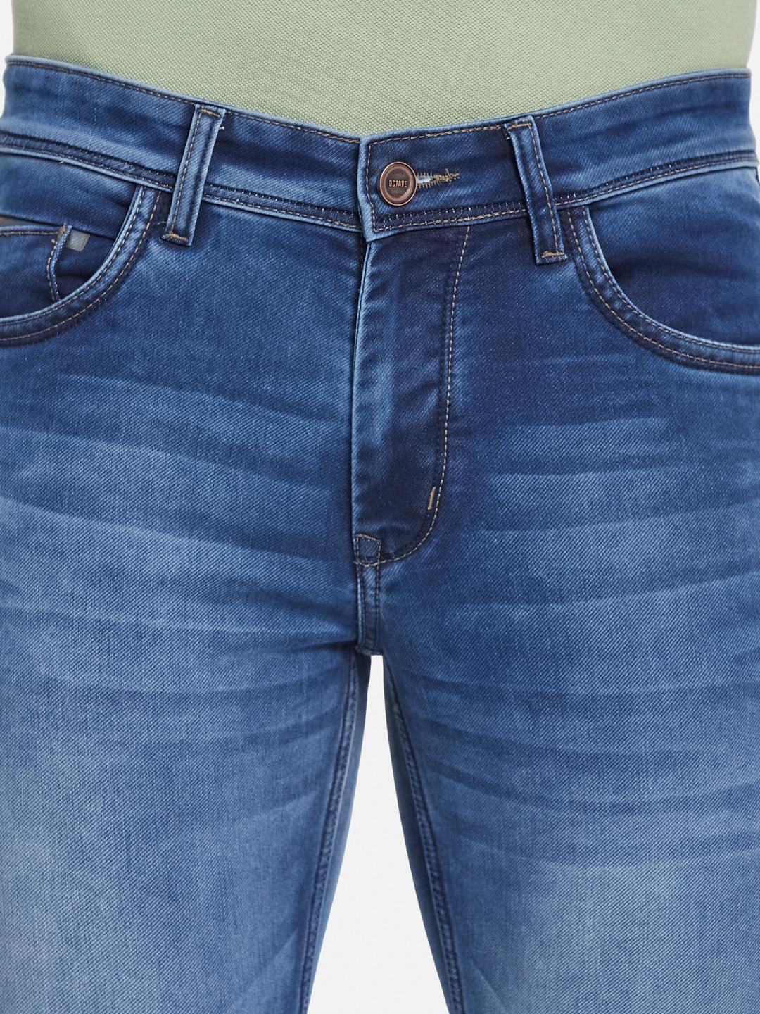 Octave Men Straight Fit Light Fade Stretchable Jeans