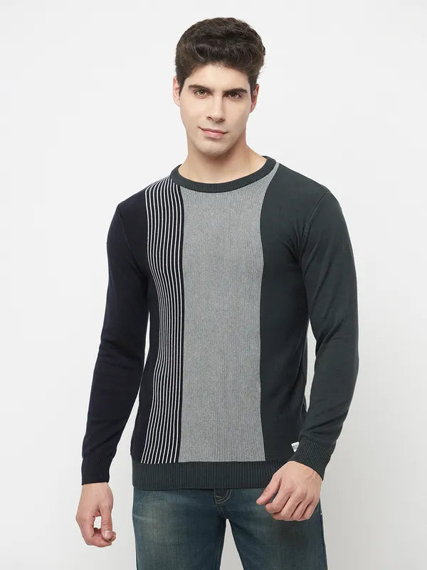 Men Mountain Green Sweaters