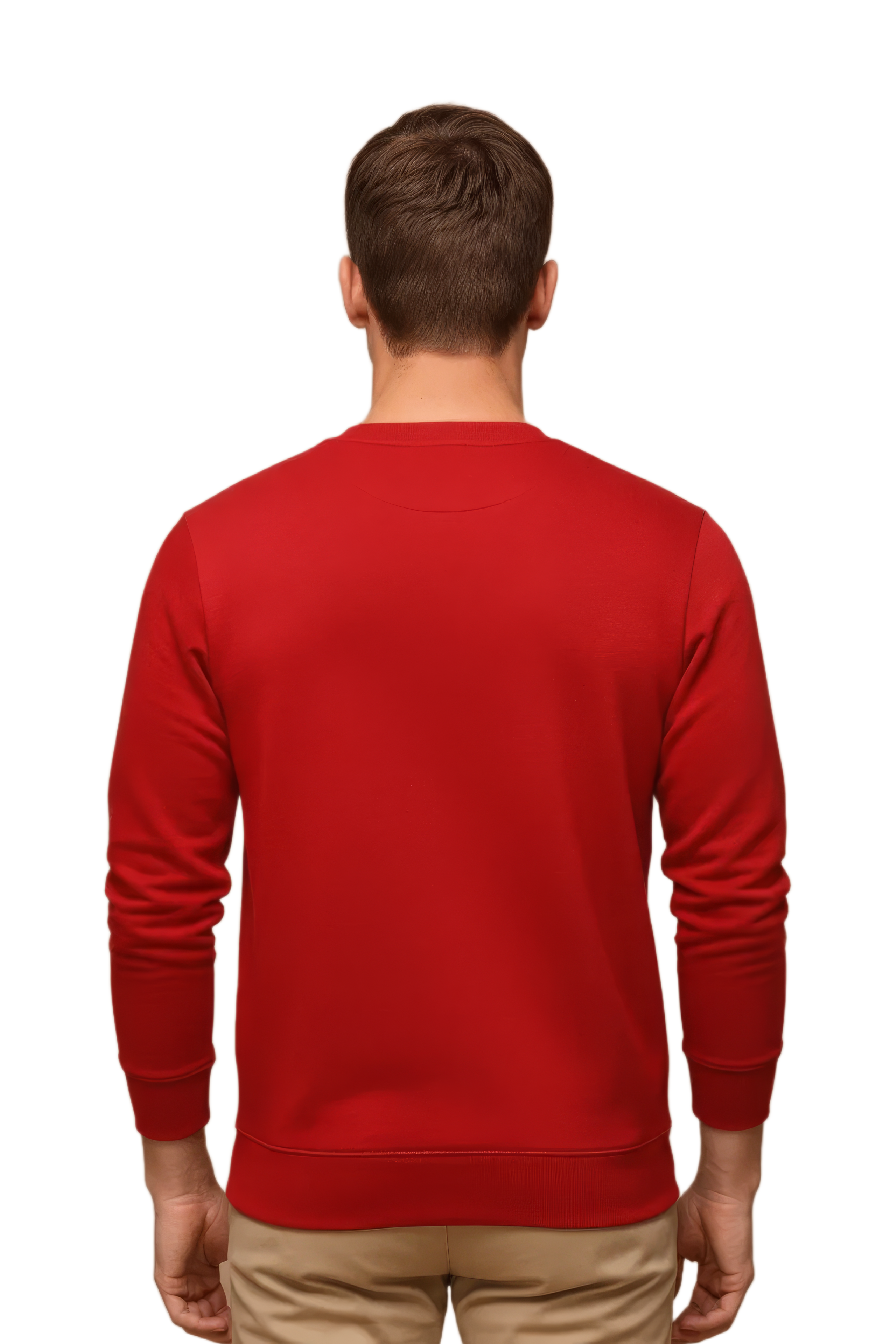 Men’s Premium Brick Crew Neck Cotton Fleece Sweatshirt