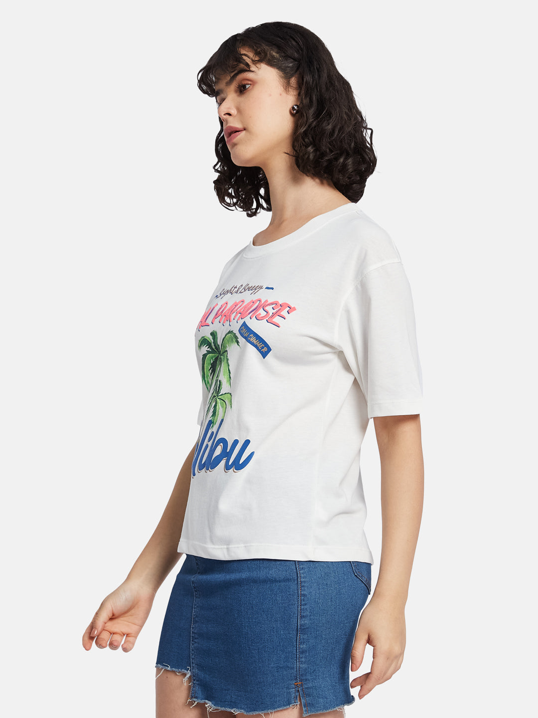 METTLE Women Printed T-shirt