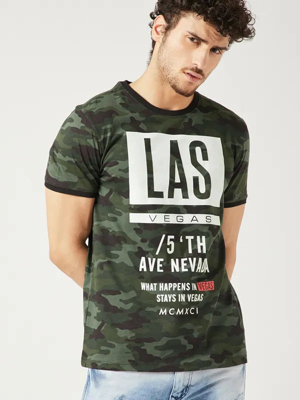 Green Printed T-Shirt