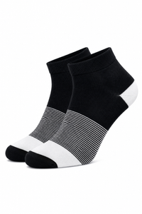 Men's Navy Ankle Length Socks with White Stripes