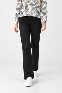 Women’s Black Bootcut Jeans – Regular Fit High-Rise Denim Jeans