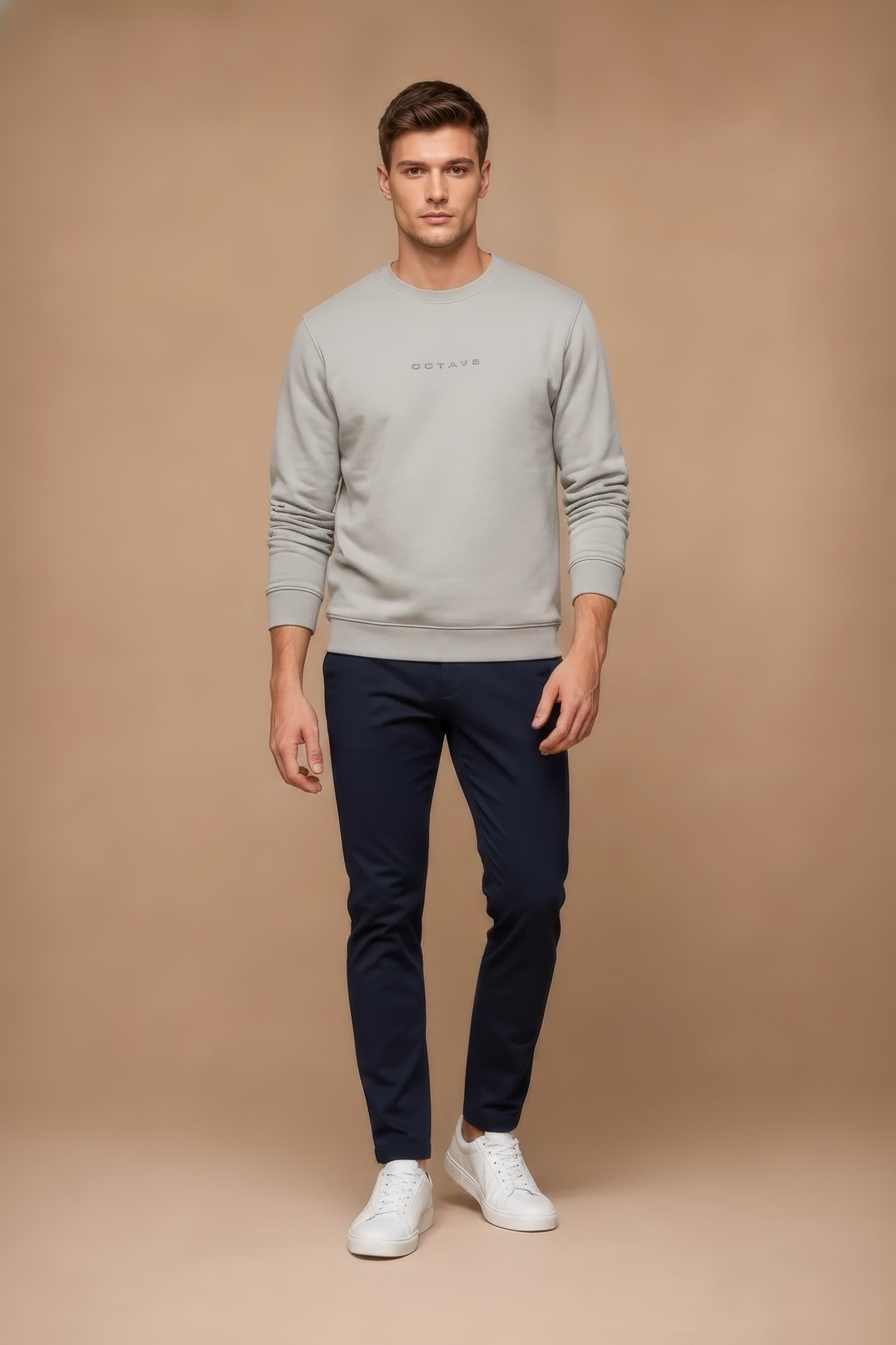 Men’s Premium Arona Crew Neck Cotton Fleece Sweatshirt