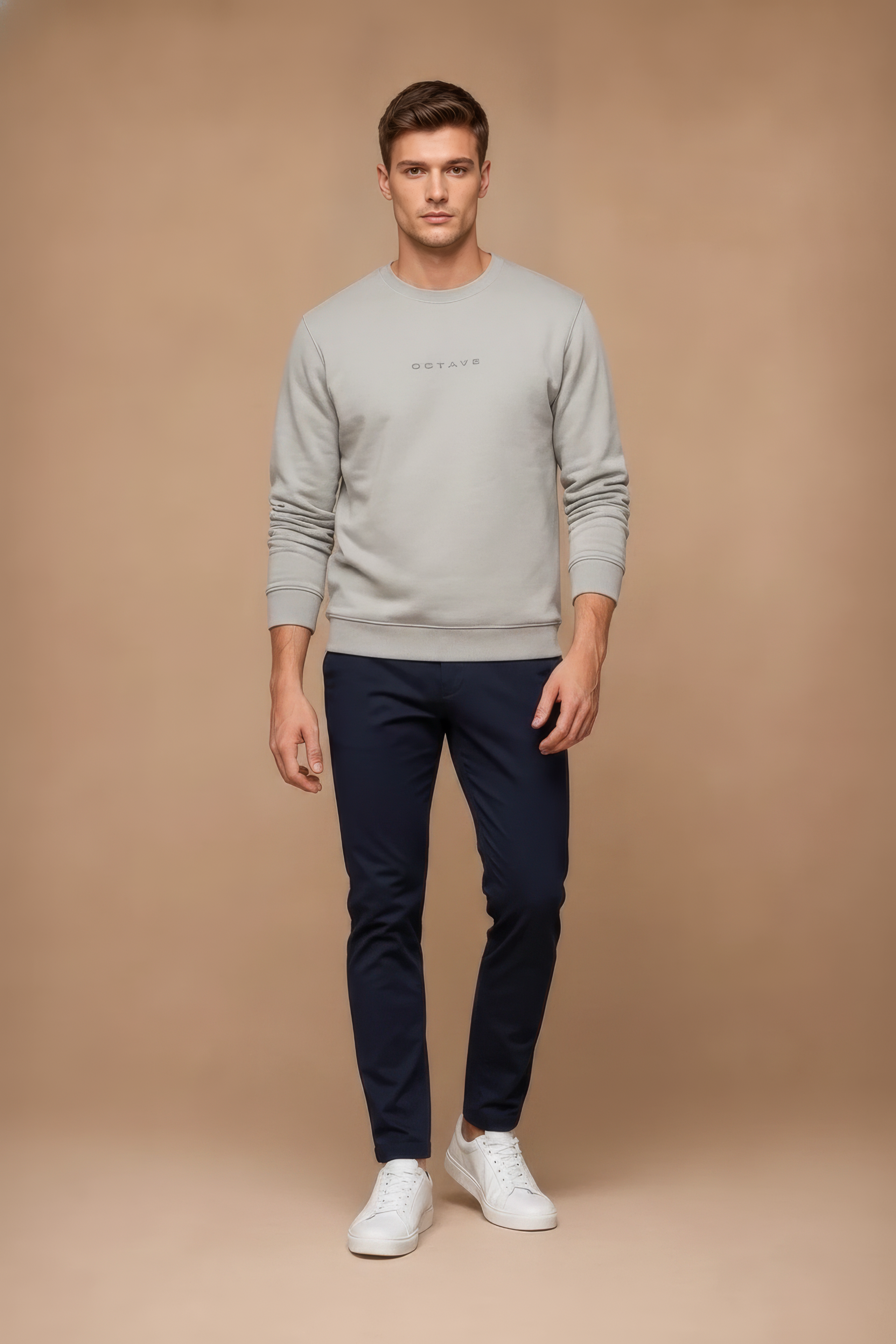 Men’s Premium Arona Crew Neck Cotton Fleece Sweatshirt