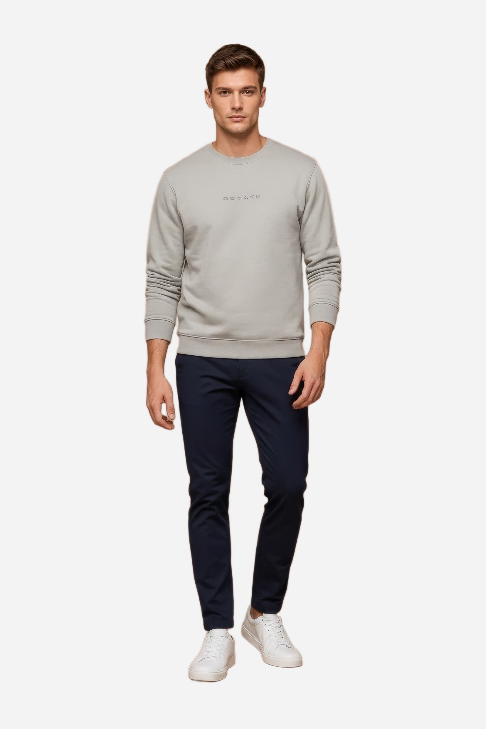 Men’s Premium Arona Crew Neck Cotton Fleece Sweatshirt