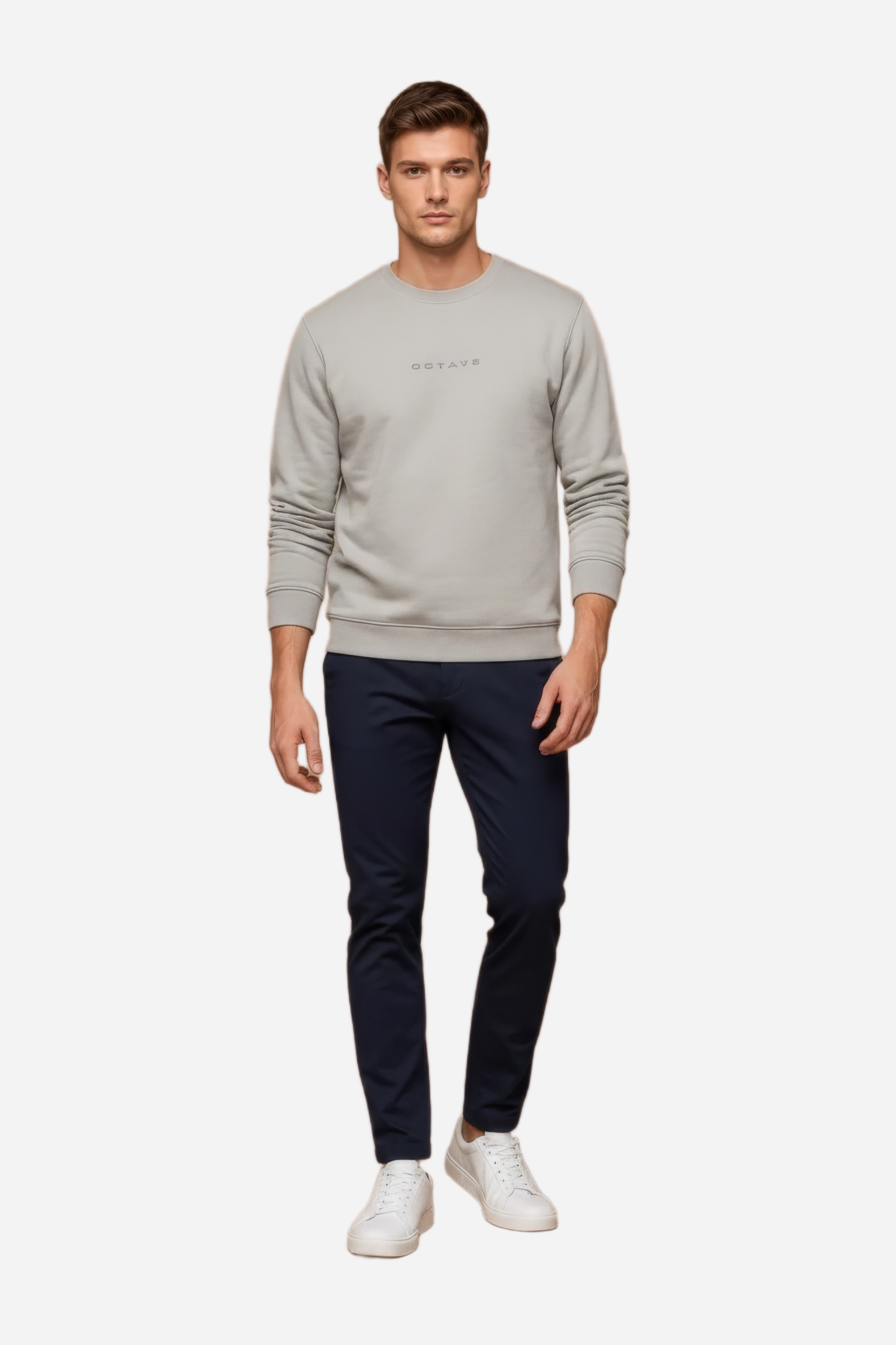 Men’s Premium Arona Crew Neck Cotton Fleece Sweatshirt