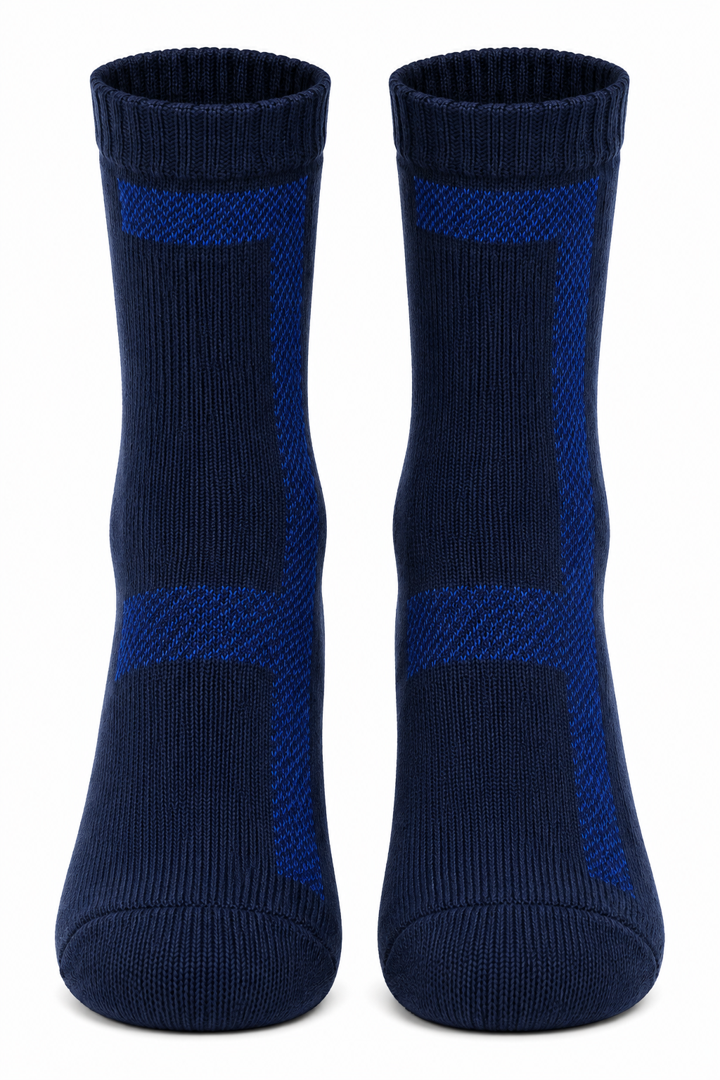 Men's Ankle Length Socks – Navy Blue Performance Knit | Soft Cotton Blend