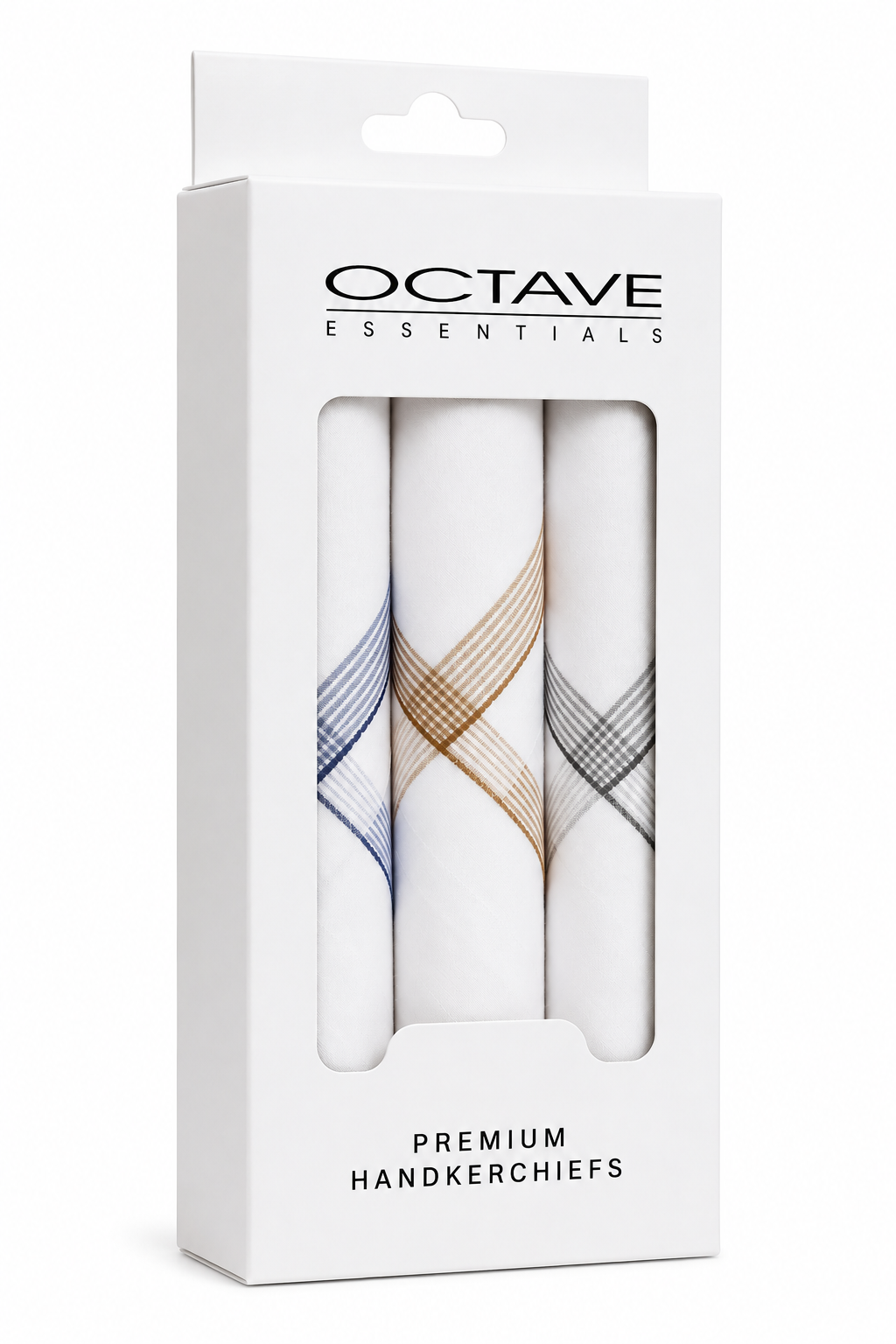 Premium  Cotton Handkerchiefs Pack of 3 | 45 x 45 cm Soft & Absorbent Hankies | Mix Colour Pocket Squares | Daily Use Handkerchief Set