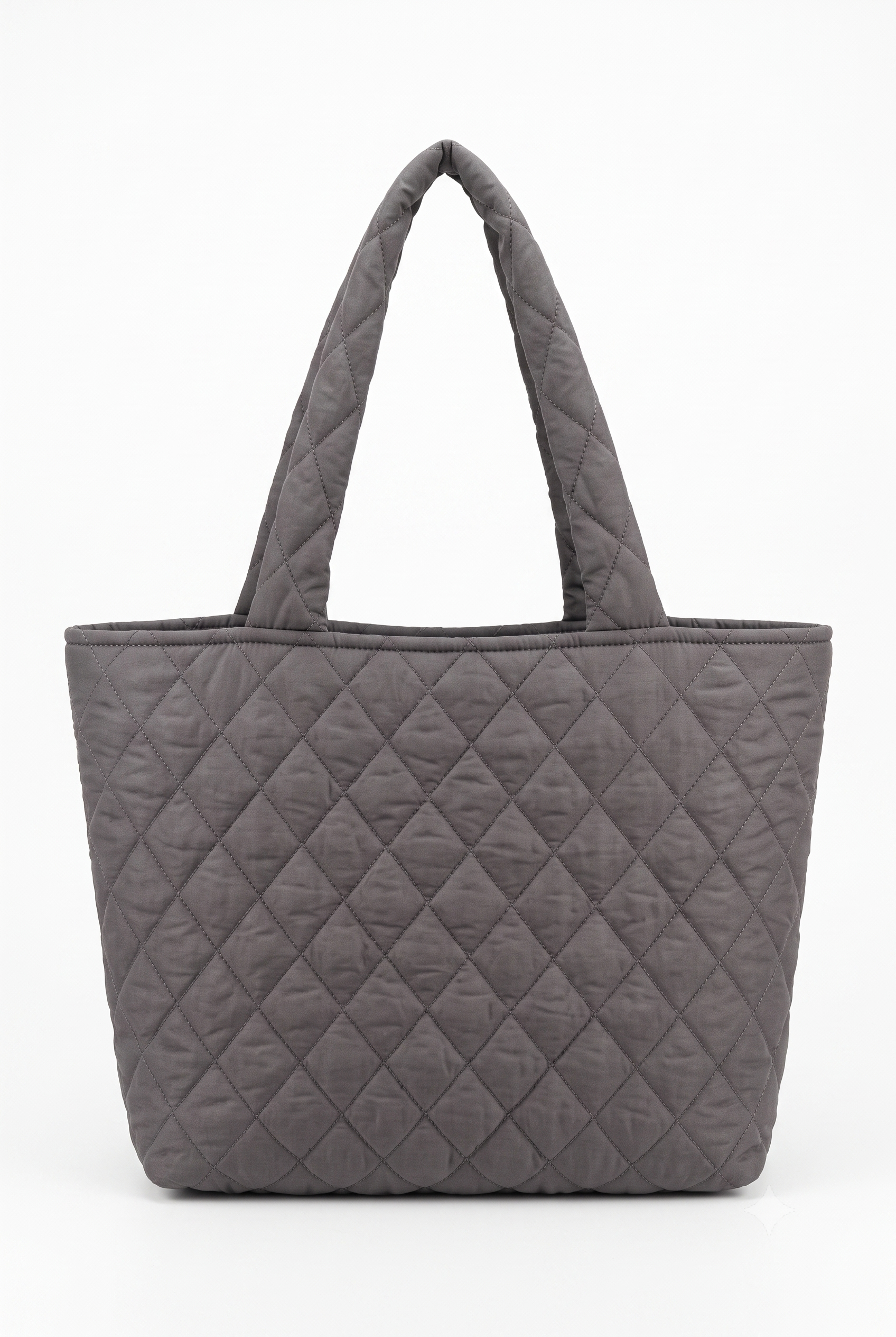 Women's Quilted Tote Handbag for Women | Lightweight Shoulder Bag | Large Capacity Everyday Carry Tote | Grey