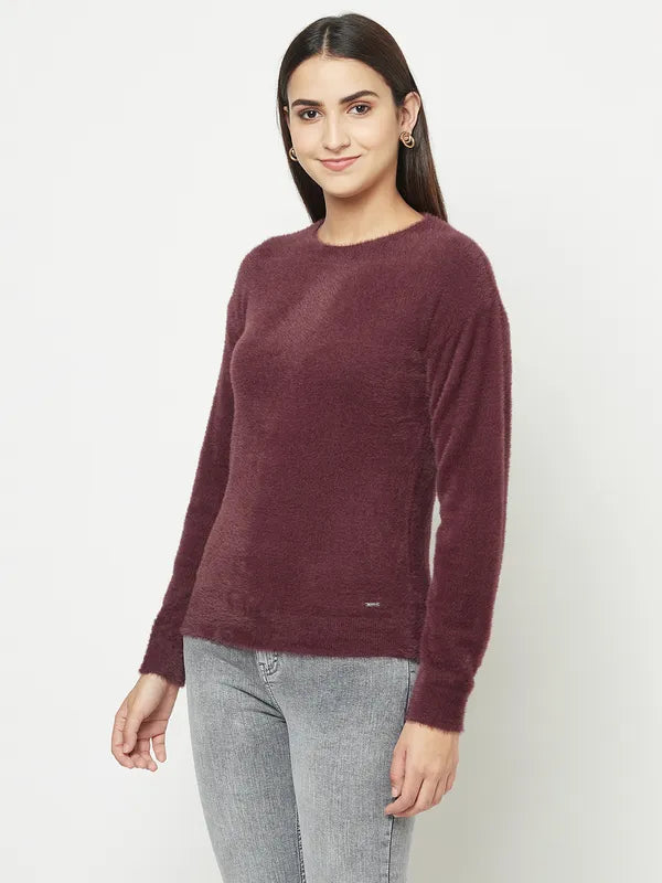 Women Wine Sweaters