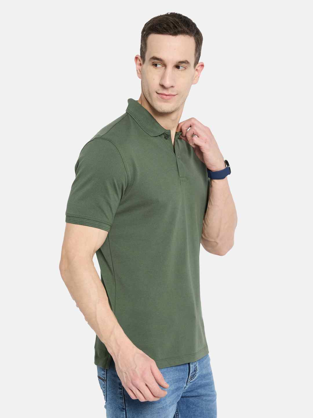 Octave Men Polo Collar T-shirt