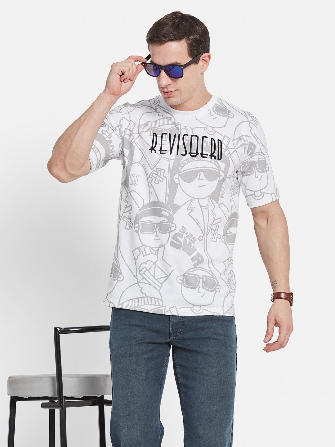Octave Men Printed T-shirt