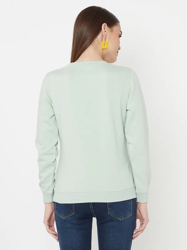 Mettle Women Green Sweatshirt