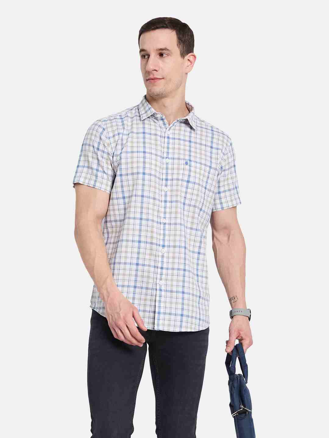 METTLE Men Multi Stripes Opaque Striped Casual Shirt