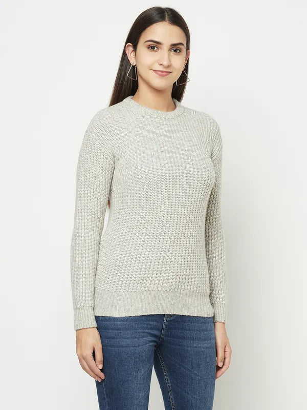 Women Natural Melange Sweaters