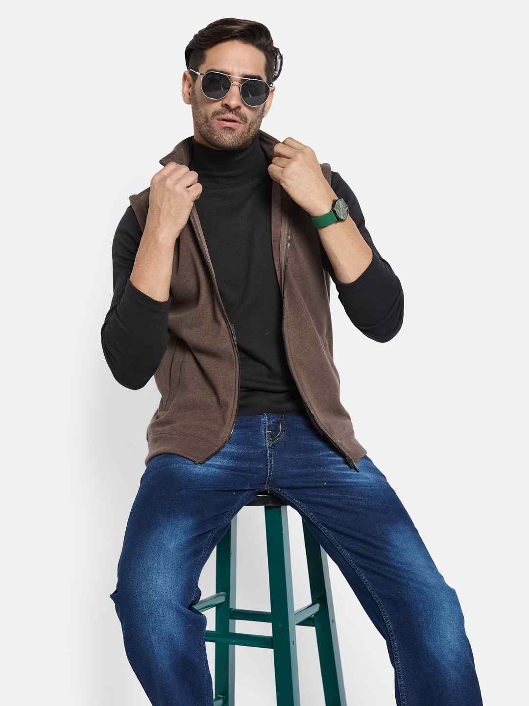Octave Men Front-Open Sweatshirt