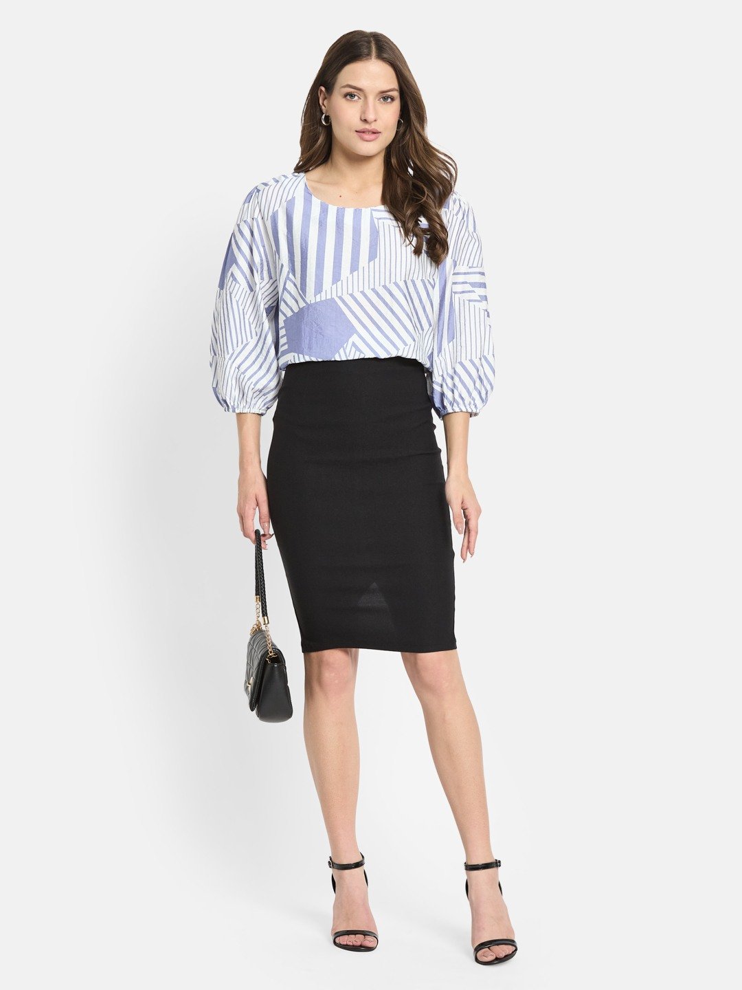 METTLE Women Printed Cotton Top