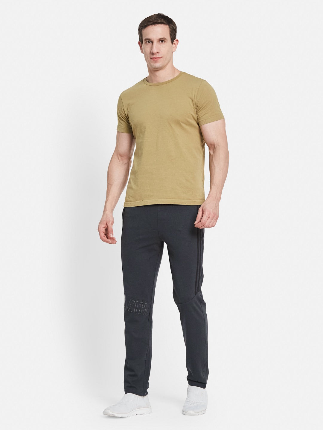 Octave Men Cotton Mid Rise Track Pants
