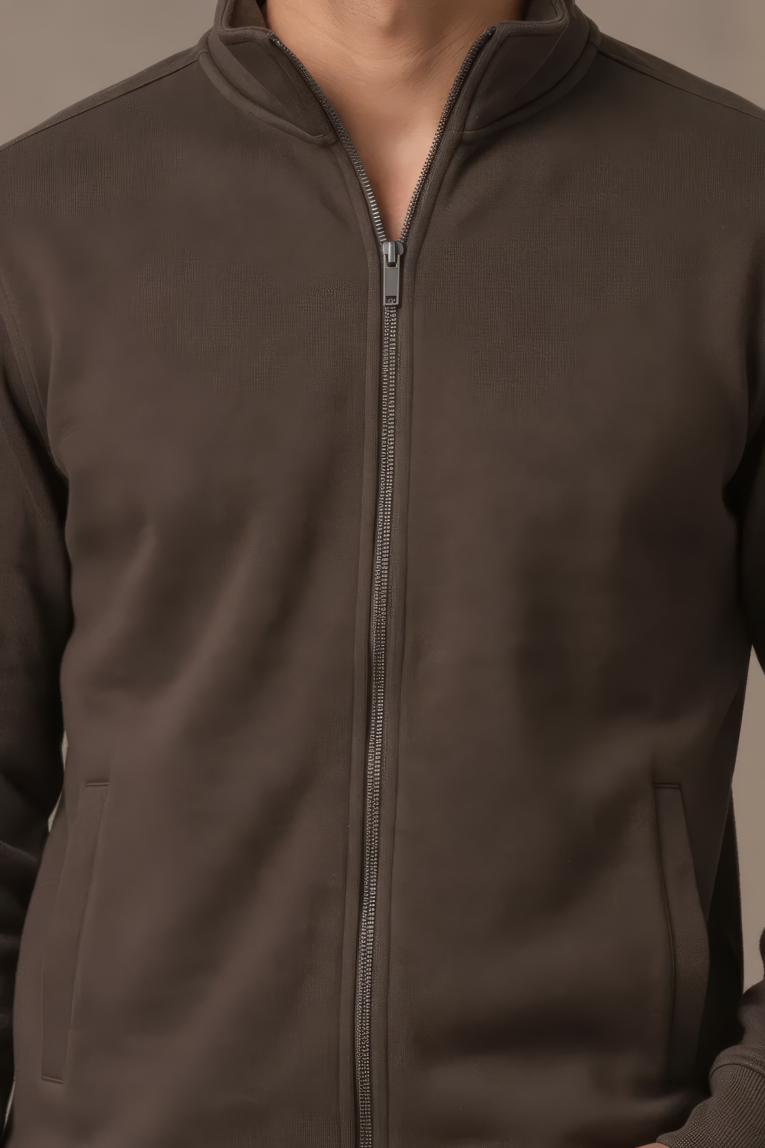 Espresso Full Zip Sweatshirt | Premium Blended German Velvet