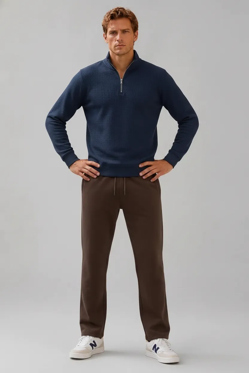 Espresso Men’s Regular Fit Lower | Brushed Cotton Fleece