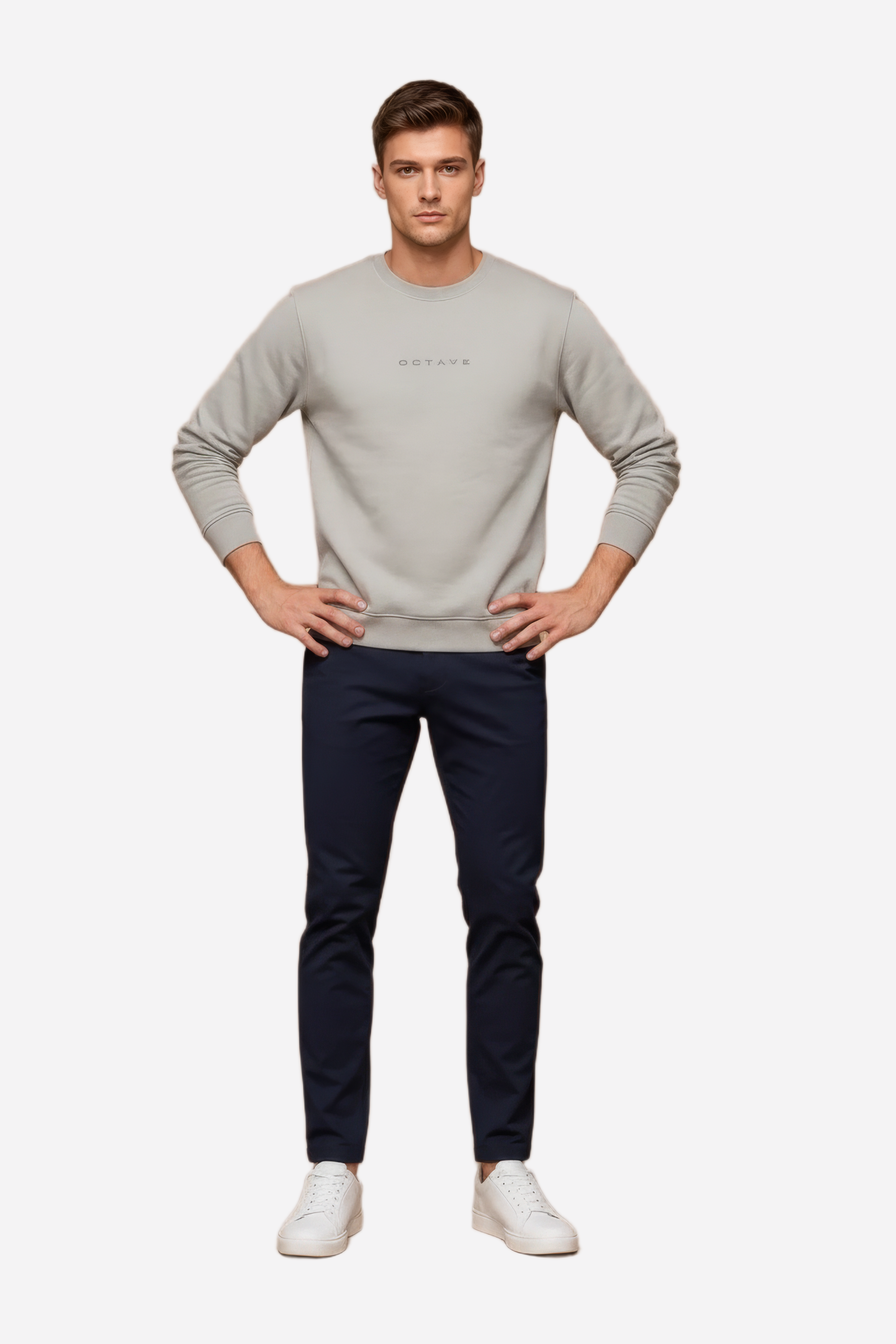 Men’s Premium Arona Crew Neck Cotton Fleece Sweatshirt