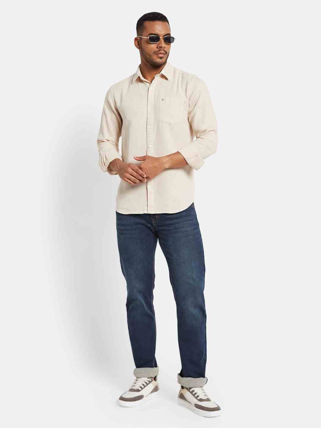 METTLE Men Opaque Casual Shirt