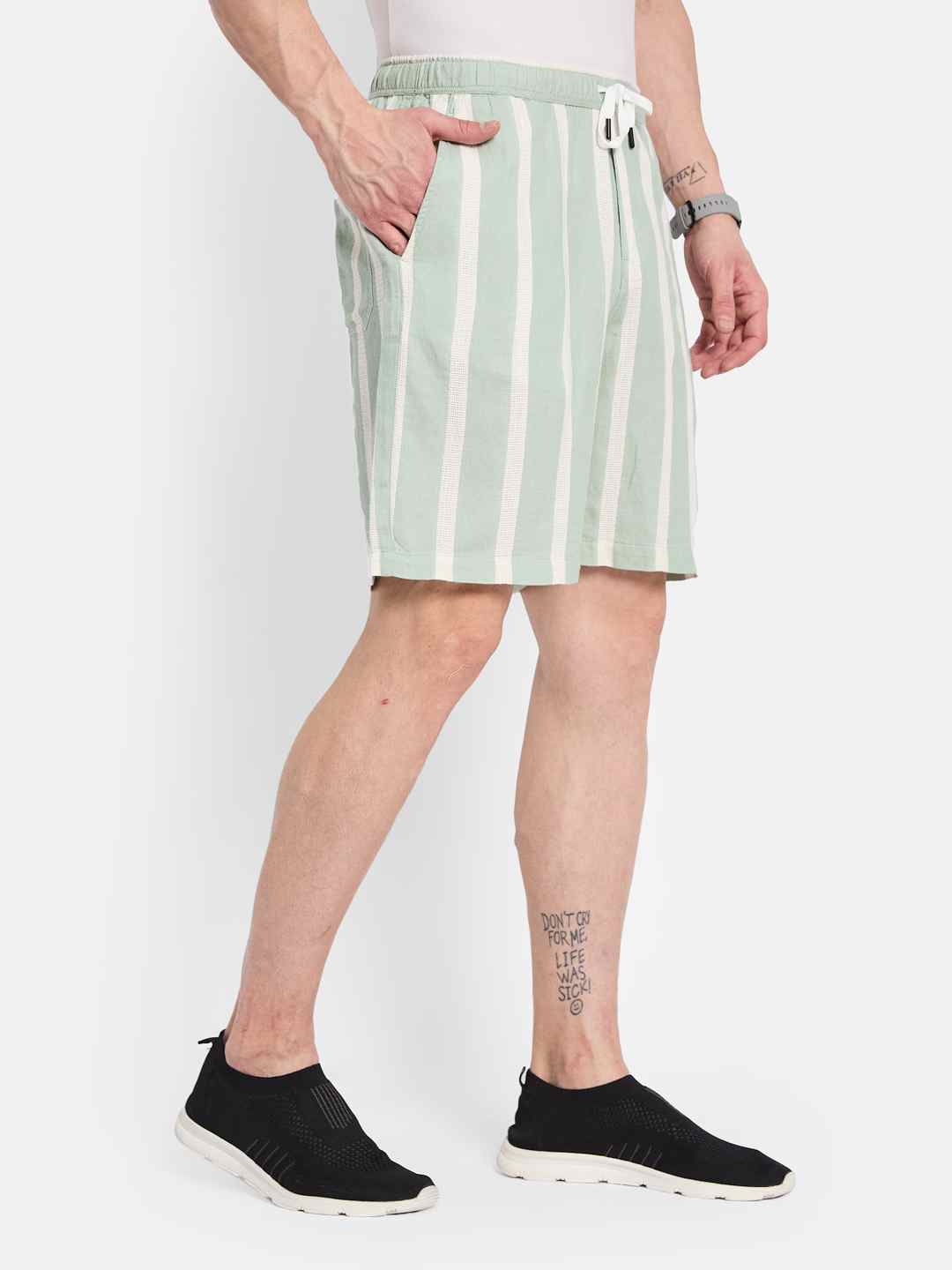 METTLE Men Multi Stripes Opaque Striped Casual Shirt