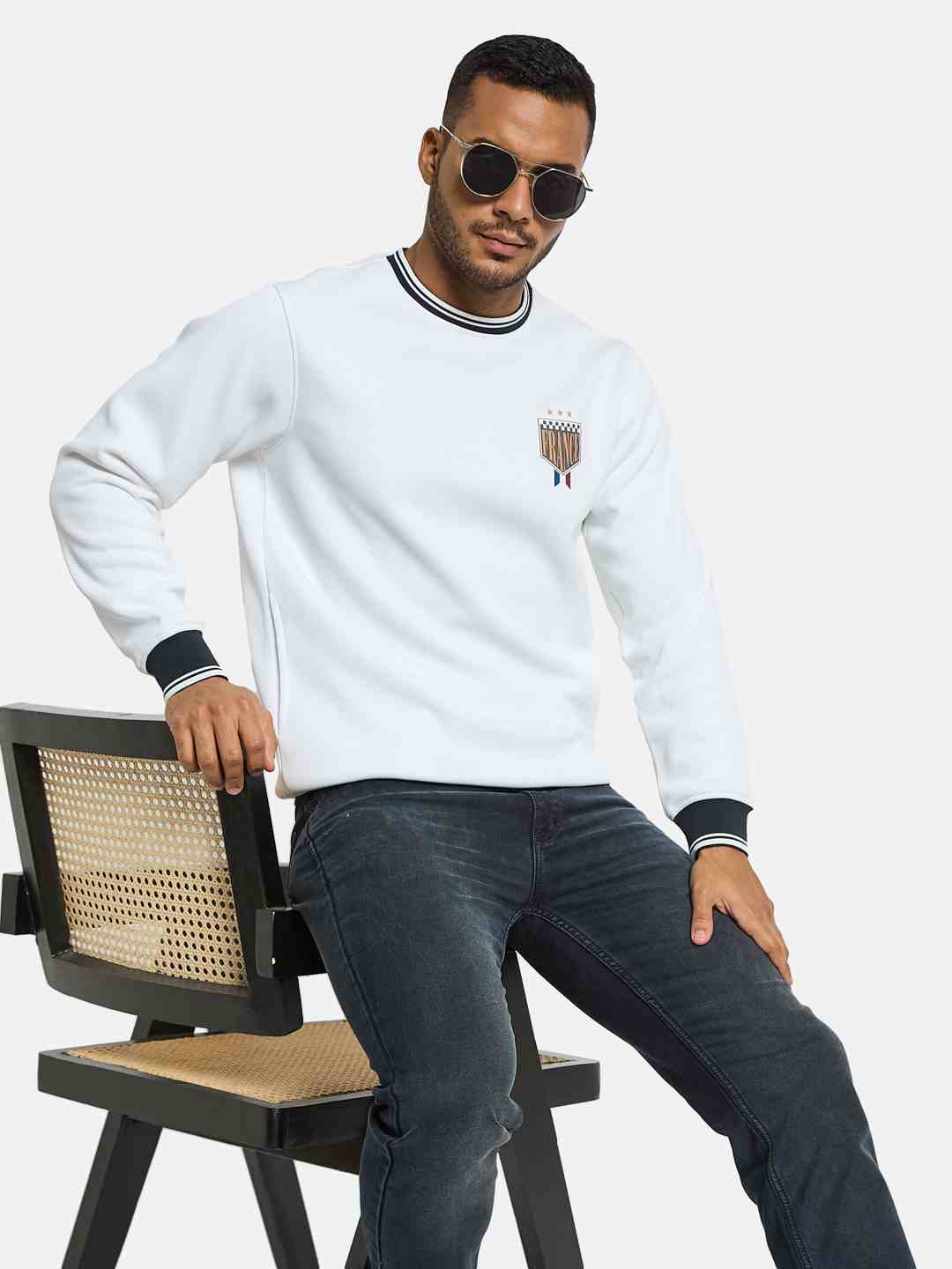 Octave Men Printed Sweatshirt